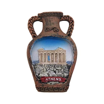 Abbildung von Athen Griechenland 3D Kühlschrankmagnet Touristische Souvenirs Harz Magnetische Aufkleber Home &amp; Kitchen Dekoration aus China