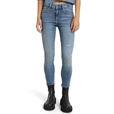 Abbildung von G Star 3301 Skinny WMN Jeans Fit, Damen, Größe: 28x30, Sun faded blue donau