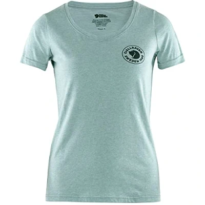 Abbildung von FJALLRAVEN Damen 1960 Logo T Shirt W Unterhemd, Tonblau Melange, XS