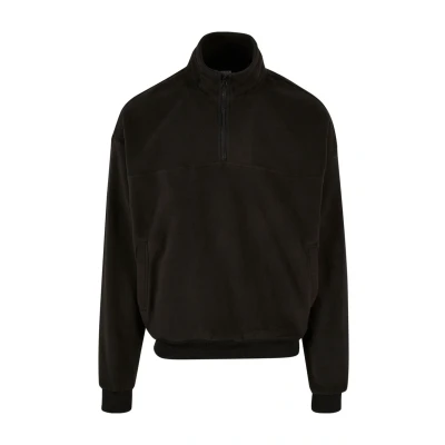 Abbildung von Urban Classics Basic Polar Fleecepullover, Herren, Größe: 3XL, Black