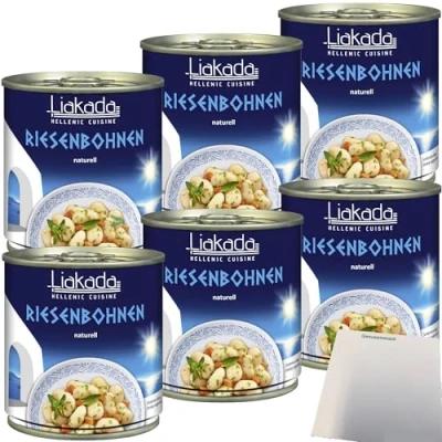 Abbildung von usy Bundle für Liakada Riesenbohnen Naturell 6er Pack (6x170g Dose) + Block