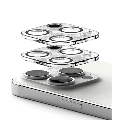 Abbildung von Ringke Camera Glass Kompatibel mit iPhone 15 Pro Max Kamera Glas Schutzfolie Anti Kratzer Gehärtetes Kameralinsen Schutz 2 Stück