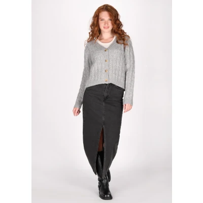 Abbildung von Strickjacke SCHMUDDELWEDDA M/L / Grau Melange 100% Acrylic