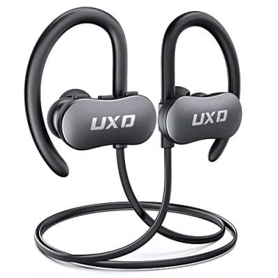 Abbildung von UXD Bluetooth Kopfhörer, verbesserte kabellose 5.0, IPX7, wasserdicht, Sport Ohrhörer mit CVC8.0 Mikrofon, In Ear für Fitnessstudio, Laufen, Workout