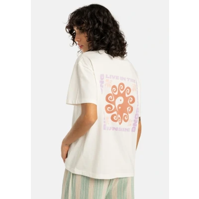 Abbildung von Billabong Sunshine Living Tshirt print, Damen, Größe: Large, Salt crystal