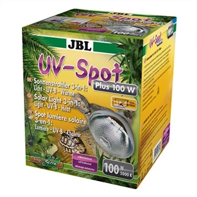 Abbildung von JBL Solar UV Spot plus Spotstrahler mit Tageslichtspektrum Licht B Wärme, E27, 100 W, 61838