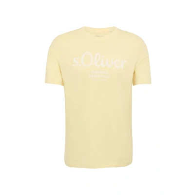 Abbildung von s.Oliver Kurzarm Tshirt print, Herren, Größe: Medium, Vanille