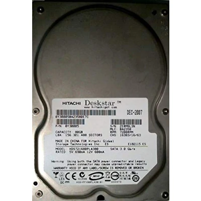 Abbildung von 80 GB SATA Hitachi HDS721680PLA380 Deskstar interne Festplatte