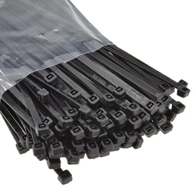 Abbildung von Schwarz Kabel Kabelbinder 120 mm x 3,5 Nylon 66 UL Zertifiziert [100 Stück] [120mm 3,5mm]