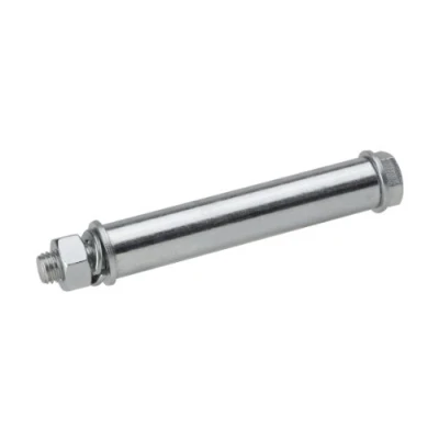 Abbildung von Metafranc Achse Ø 20 mm x 137 M12 Stahl verzinkt / Schubkarrenrad Zubehör Ersatzachse auf 12 Achsen Set für Schubkarrenräder 830230 silber