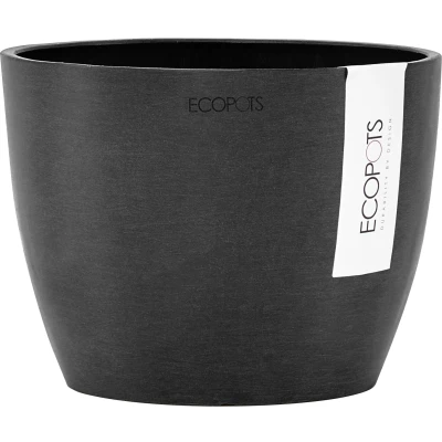 Abbildung von ECOPOTS Blumentopf &quot;STOCKHOLM Dark Grey&quot;, BxTxH: 16x16x12,5 cm