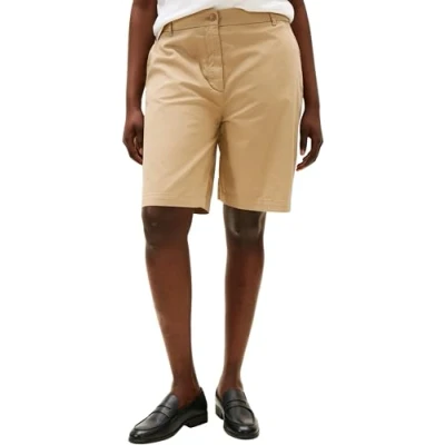 Abbildung von Tommy Hilfiger Damen Chino Shorts Blend Knielang, Beige (Beige), 48