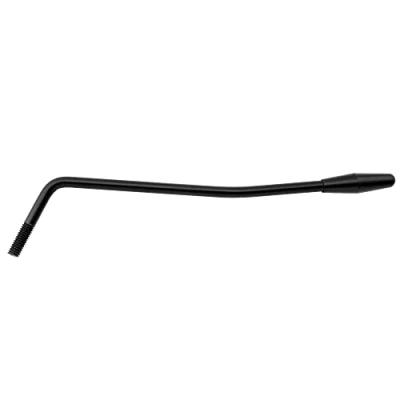 Abbildung von Musiclily 6mm Gewinde Tremolo Arm Tremolohebel Whammy Bar für Strat Style E Gitarre, Schwarz mit Schwarzer Kappe