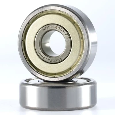 Abbildung von XiKe 2 Stück 6301 ZZ Kugellager 12x37x12mm Chromstahl und Doppelte Metalldichtung 6301Z Rillenkugellager mit Dichtungen