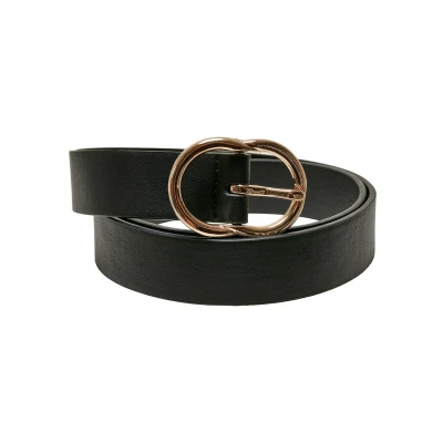 Abbildung von Urban Classics Small RING Buckle Gürtel, Größe: Large, Black gold