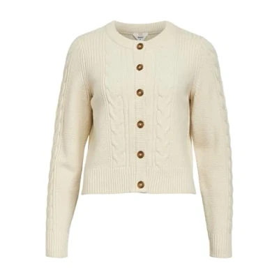 Abbildung von Object Objdoris Cardigan Strickjacke, Damen, Größe: Medium, Sandshell