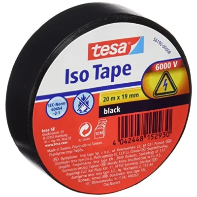 Abbildung von tesa Isolierbänder 19 mm x 20 m schwarz