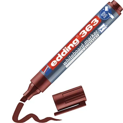 Abbildung von 10 x edding Whiteboardmarker 363 nachfüllbar 1 5mm braun