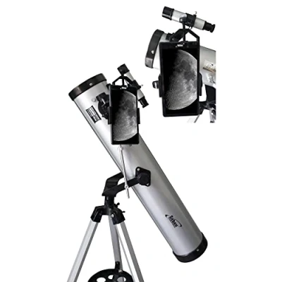 Abbildung von Seben 76 700 Reflektor Teleskop Big Pack + Smartphone Adapter DKA5