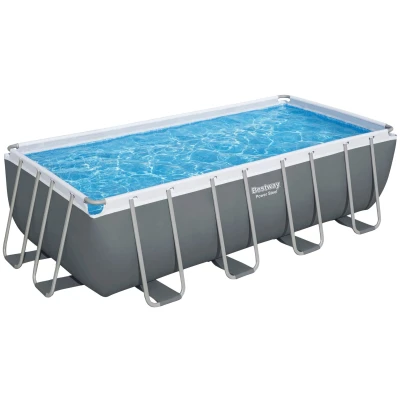 Abbildung von Bestway Framepool &quot;Power Steel™&quot;, (Komplett Set), Frame Pool mit Sandfilteranlage 488x244x122 cm, grau