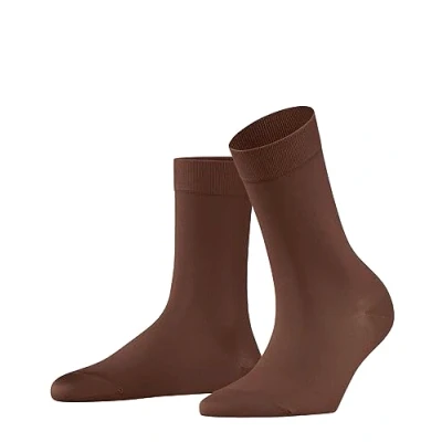 Abbildung von FALKE Damen Cotton Touch W So Baumwolle Einfarbig 1 Paar Socken, Braun (Brandy 5167) neu umweltfreundlich, 39 42