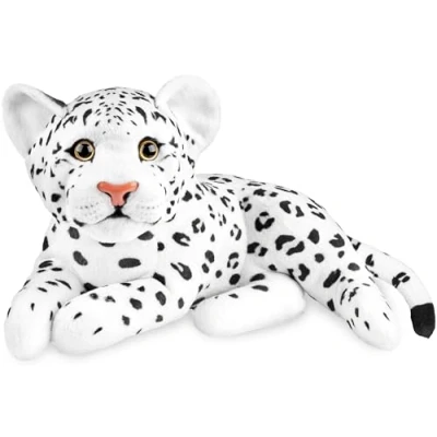 Abbildung von BRUBAKER Kuscheltier Leopard 30 cm Stofftier Baby Plüschtier (1 St., Raubkatze Liegend), Kinder Plüsch Spielzeug