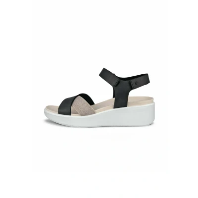 Abbildung von ECCO Flowt LX W Keilsandalette, Damen, Größe: 36, Black Schuhe