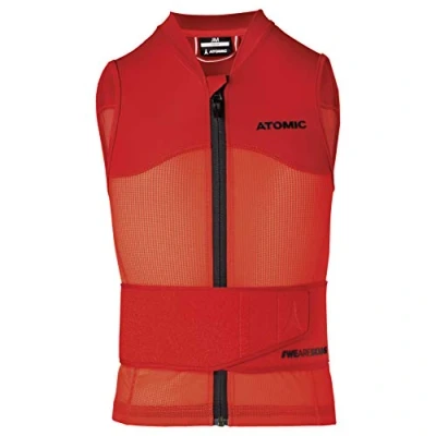 Abbildung von ATOMIC Live Shield Vest JR in Rot Größe S Hochwertige Protektorenweste Damen Rückenprotektor Multi Density Schaumsystem Leicht &amp; atmungsaktiv uneingeschränkte Bewegungsfreiheit