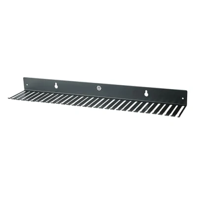 Abbildung von K&amp;M 49020 Kabel Wandhalter Schwarz aus Stahl viel Platz für 31 Strom oder Ladekabel Ordnung Bandraum &amp; Co.