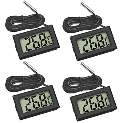 Abbildung von Thlevel Digital LCD Thermometer Temperatur Monitor mit Externem Sensor für Kühlschrank Gefrierschrank Aquarium