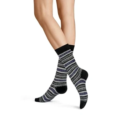 Abbildung von Hudson Damen Socken Fancy Nordic Fashion Black 0005 39 42
