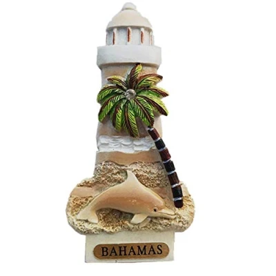 Abbildung von Kühlschrankmagnet, Leuchtturm Form, Bahamas, Souvenir, Geschenk, Heim, Küche, Kühlschrank, Dekoration, magnetische Aufkleber Kollektion
