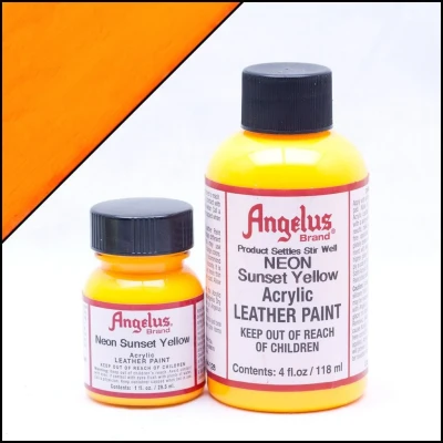 Abbildung von Angelus Lederfarbe Sunset Gelb 29,5ml