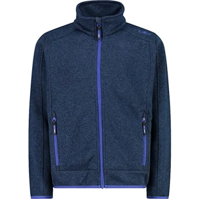 Abbildung von CMP, Knit Tech mélange fleece jacket, INCHIOSTRO NERO, 104