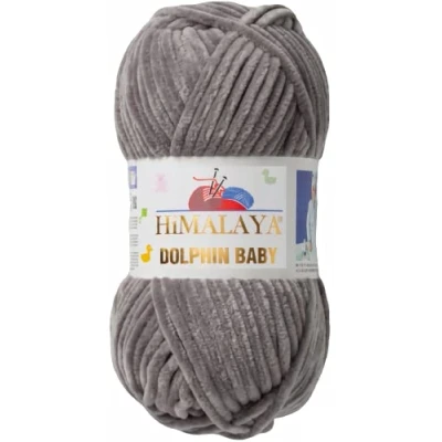 Abbildung von Himalaya Strickfein Dolphin Baby Chenille Garn 80320 dunkelgrau Häkelwolle, 120 m (Einzel Pack, 1 St), Superbauschiges