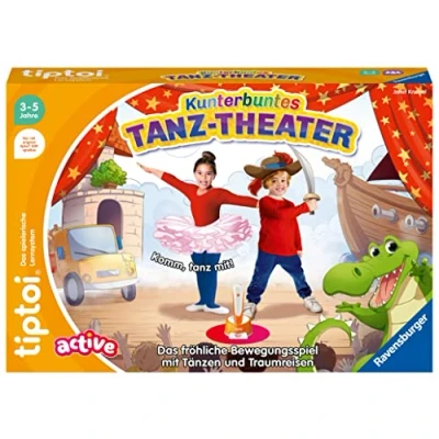 Abbildung von Ravensburger Spiel, Bewegungsspiel tiptoi® ACTIVE Kunterbuntes Tanz Theater, Made in Europe, FSC® schützt Wald weltweit