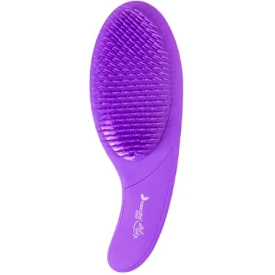 Abbildung von Nascita Detangler Wet &amp; Dry Haarbürste ohne Ziepen, für Damen, Herren und Kinder, Schmerzlos Entknoten alle Haartypen, Entwirrbürste Nasses Trockenes Haar Hair Brush Purple