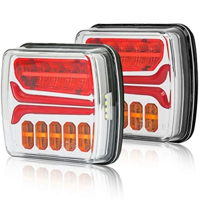 Abbildung von AGRISHOP led Rückleuchten Anhänger Set 12/24V,2PCS Heckleuchten Leuchten,Rücklicht PKW Wohnwagen Wasserdicht Anhängerbeleuchtung,led Dynamische E Mark