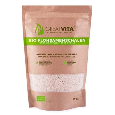 Abbildung von GreatVita Bio Flohsamenschalen 500 g