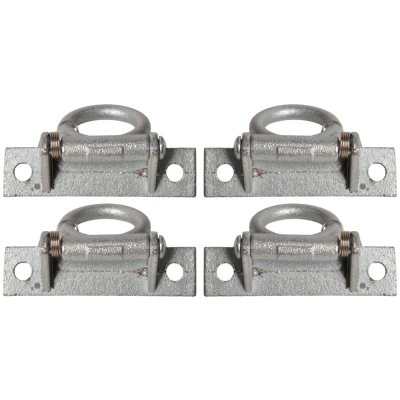 Abbildung von Bodenring mit Feder 90x23 mm Set von 4 Stück Anhaengershop