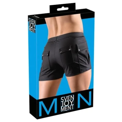 Abbildung von Shorts im Worker Style mit Taschen und Druckknopfleiste vorn