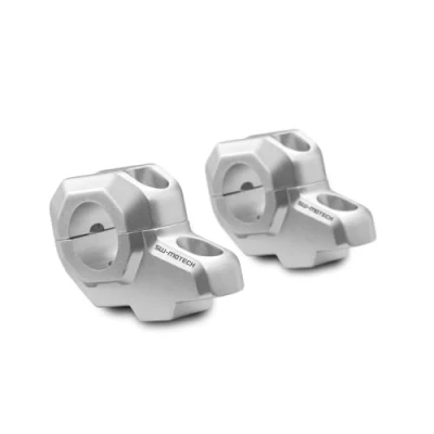 Abbildung von SW MOTECH LENKER UPGRADE KIT 28MM LENKERHÖHUNG 30MM OFFSET 22MM SILBER