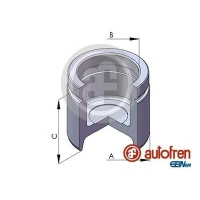 Abbildung von AUTOFREN SEINSA D02563 Kolben, Bremssattel 54 Vorderachse Ate. FORD: ESCORT 4, Puma, FIESTA 3, FIAT: Punto II Schrägheck, Doblo I Cargo