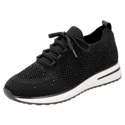 Abbildung von Remonte Damen Low Top Sneaker D1G12, Frauen Halbschuhe,lose Einlage,Turnschuhe,Laufschuhe,Freizeit,sportlich,straßenschuhe,schwarz (00),44 EU