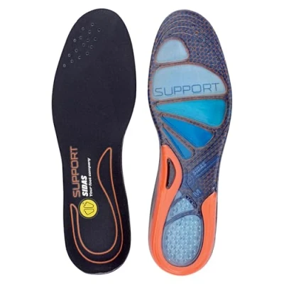 Abbildung von Sidas Unisex Cushioning Gel Support einlegesohlen Sohlen, Blue/Orange, 37 38 (S ) EU
