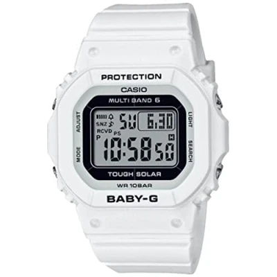 Abbildung von BABY G Radio Controlled Digitaluhr, Damen, Größe: One Size, White