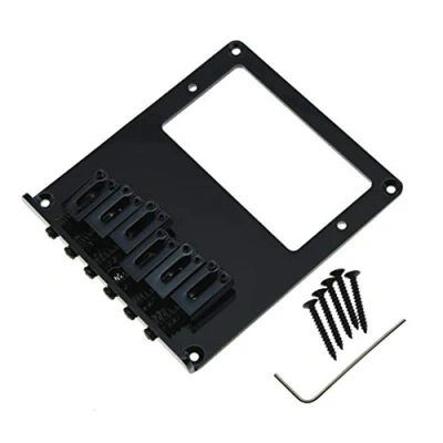 Abbildung von Kaish Humbucker Gitarrensteg, Chrom Tele schwarz 1