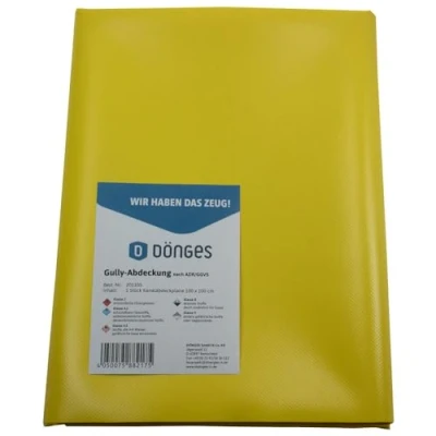 Abbildung von Dönges Gully Abdeckung nach ADR &amp; GGVS, Gullyabdichtung, 100 x cm 201105 (Gully Stop Kanalabdeckung GGVS Schnellabdeckung Magneseal Gefahrgut Abdeckplane Plane PVC Kanal Gullistop)