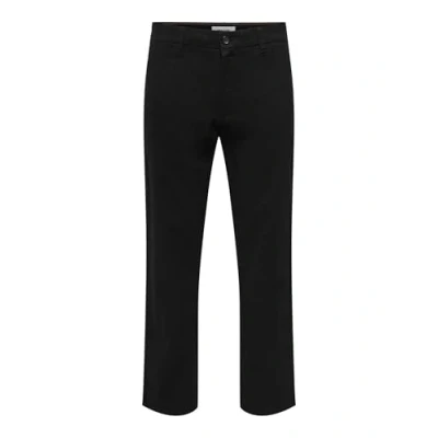 Abbildung von Only &amp; Sons Onsnicky Straight PANT Stoffhose, Herren, Größe: 34x32, Black