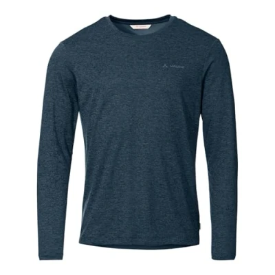 Abbildung von Vaude Essential Langarmshirt, Herren, Größe: Medium, Dark sea uni